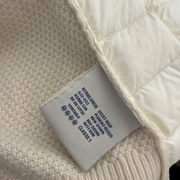 Moncler Girls Off White Puffer Winter Ski Fall Zip Jacket - Picture 9 of 16